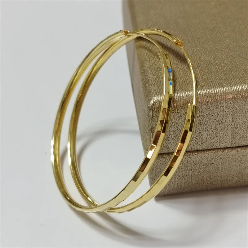 Somilia - Hoop Earrings For Women Authentic 925 Sterling Silver 3.0mm Fashion Earring Fine Rings Jewelry Large Eari Girl Gift