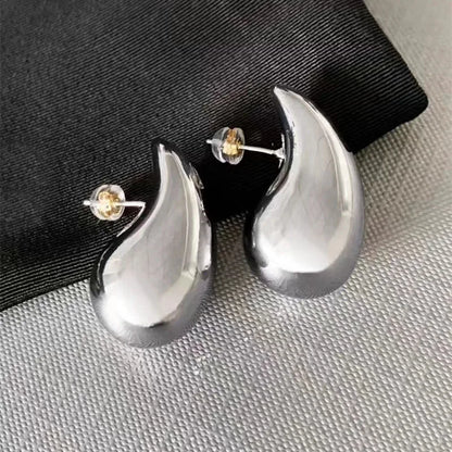 Surgical Steel Pin Earrings for Women Vintage Light Plastic Glossy Earings Fashion Ear Piercing Jewelry aretes de mujer accesori