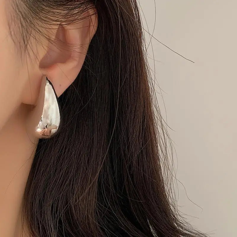 Surgical Steel Pin Earrings for Women Vintage Light Plastic Glossy Earings Fashion Ear Piercing Jewelry aretes de mujer accesori