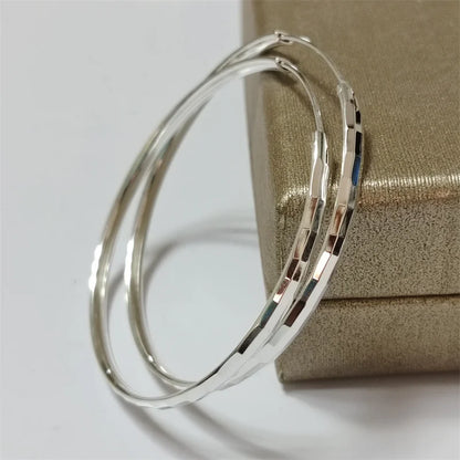 Somilia - Hoop Earrings For Women Authentic 925 Sterling Silver  3.0mm Fashion Earring Fine Rings Jewelry  Large Eari  Girl Gift
