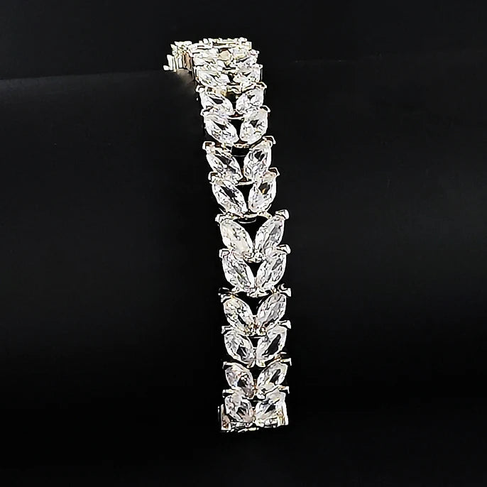 2024 New Luxury Wheat silver color on hand Bracelet Bangle for Women Valentine's Day gift Jewelry Wholesale S6924