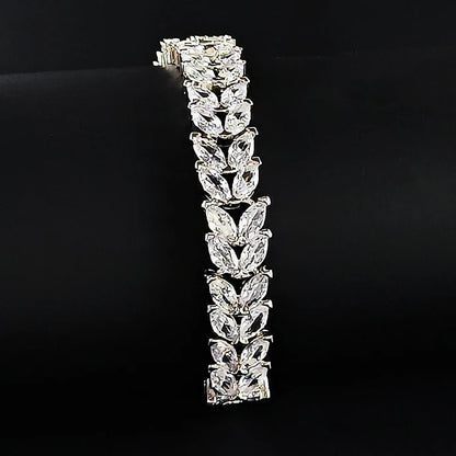 2024 New Luxury Wheat silver color on hand Bracelet Bangle for Women Valentine's Day gift Jewelry Wholesale S6924